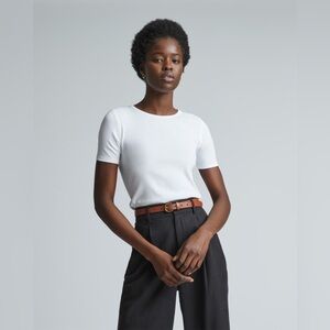 NWT Everlane The Supima® Micro-Rib Crew